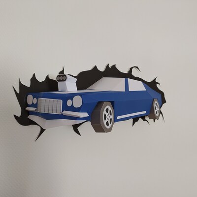 DIY Papercraft Car,wall Installation,paper Car,3d Car,party Props,car ...