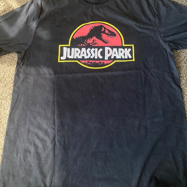 Neil Barrett JURASSIC PARK X NB T-Shirt Girocollo HALF THUNDERBOLT In Cotone P577805