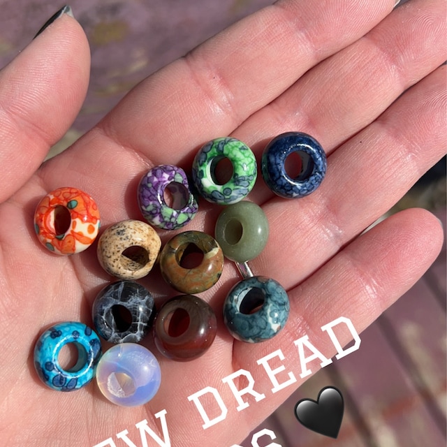 Beard Beads, Stainless Steel Viking Beads, Hair Beads, 6mm Hole, 1/2  Inch) Beard Jewelry. Hair Beads for M…