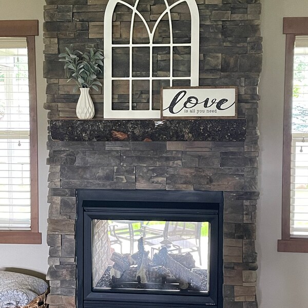 Arched Window Frame Heirloom, Faux Window, Arched, Stained, Custom Arch ...