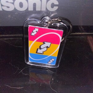 Pride Reverse Uno Card Keychains: Rainbow, Lesbian, Bisexual, Pansexual,  Transgender, Asexual, Genderqueer, Non-binary, GenderFluid