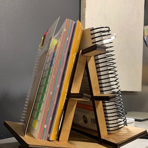 Medical Coding Book Rack 2-sided Medical Coding Rotating Book Carousel Stand Wood | Etsy