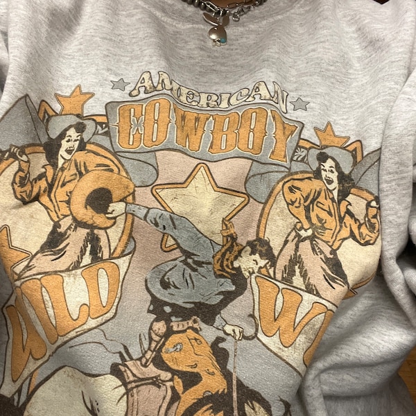 Casual Western Print Sweatshirt main image 1