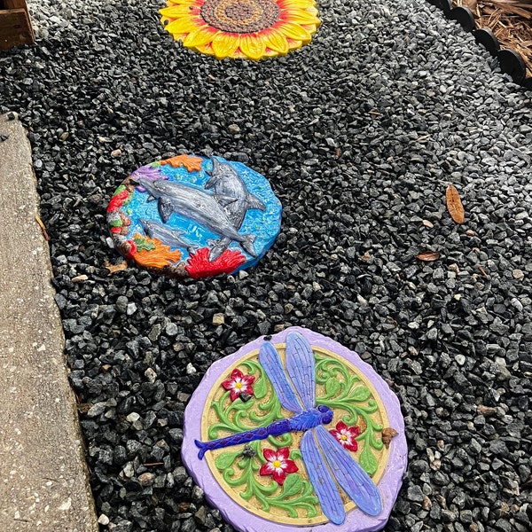 Hand Painted Rocks for the Garden, Football Team Garden Rocks, Man Cave ...