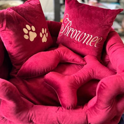 Dog Bed, Large Dog Bed, Extra Large Dog Bed, Velvet Dog Bed, Custom Dog