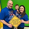 Caution Sign, Party Sign 2 Year Old Ahead, 1 Year Old Ahead, 3 Year Old ...