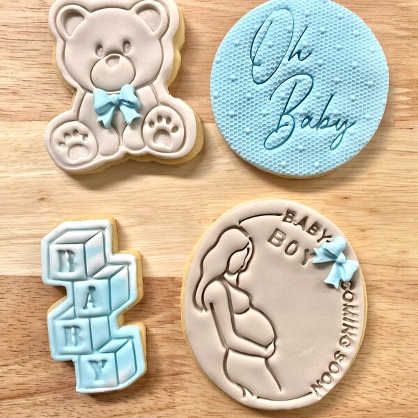 Teddy Bear Cookie Cutters Custom Stamp Cookie Cutters for Cake