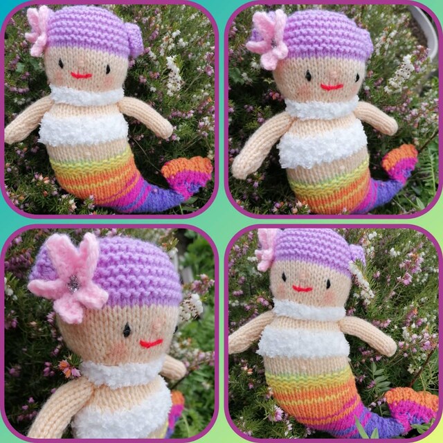 【Knuth marf】 pattern knit mermaid Free mermaid knitting pattern - Gathered
