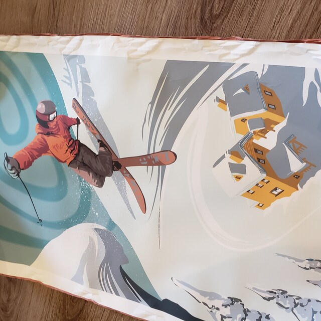 Poster Mural Snowboard Freestyle – Format A0 Grand Large – Sport Extrême