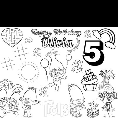 Super Mario Birthday Coloring Page Personalized Gift Party Favors With