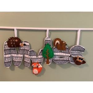 Woodland Felt Animals Baby Mobile Pattern, Woodland Nursery Mobile Sewing Patterns Cricut SVG - Etsy