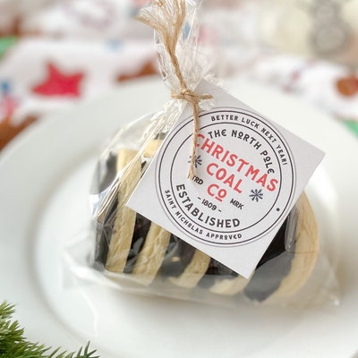 Printable Christmas Cookie Tag Merry Christmas Coal Company Coal ...