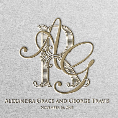 Made-to-order, 2-letter Monogram A Digital Monogram Assembled From Our ...