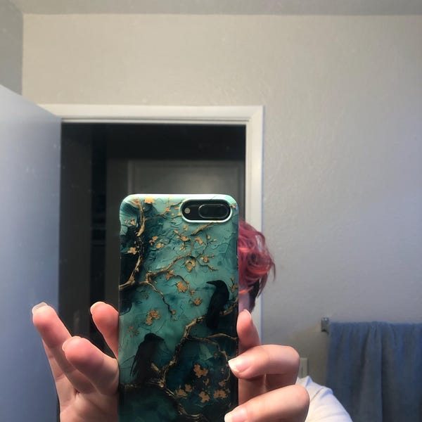 Opal Sea Shell Phone Case: Sturdy & Glossy, Fits iPhone 7-15, Supports ...