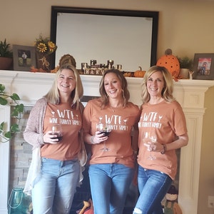 WTF Wine Turkey Family Shirt Funny Thanksgiving Shirt Funny - Etsy