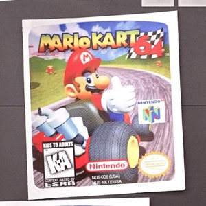 Mario kart 64 label