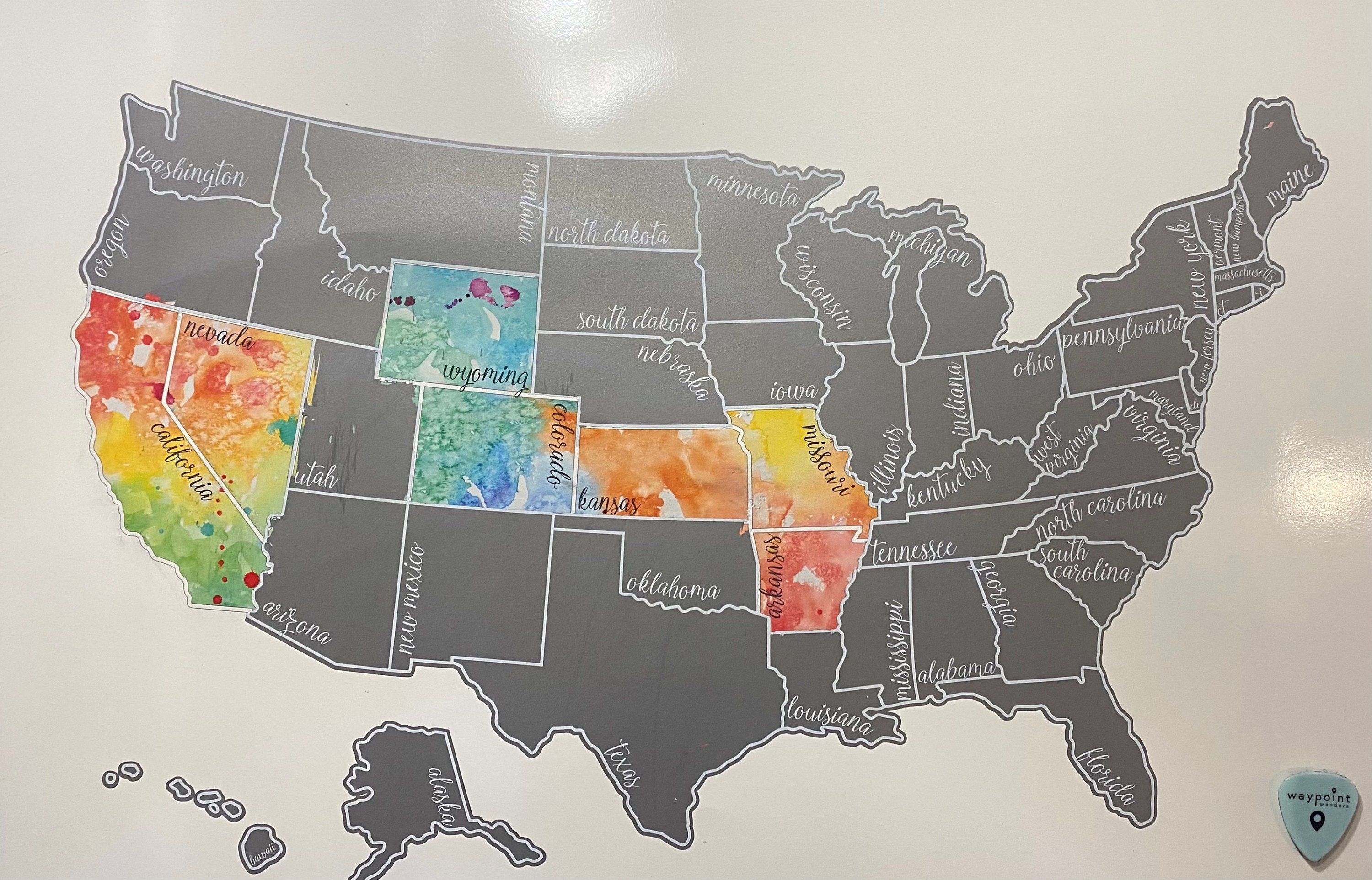 USA Scratch Off Map - Business Gift for Clients - Gift for Travel Lovers - House Warming Gift - Retirement Gift - Corporate Gift Ideas
