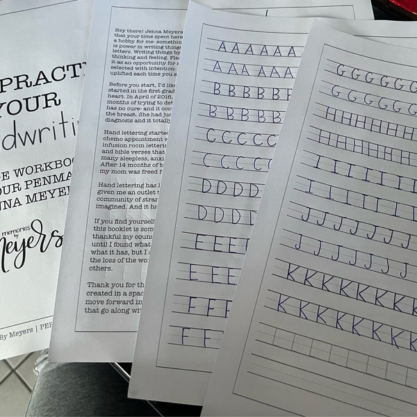 Penmanship Guide.pdf Handwriting/penmanship DIGITAL DOWNLOAD (17 PAGES) - Etsy