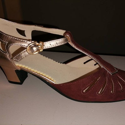 New Handmade Retro 5cm Mid-heel Shoesgenuine Leather - Etsy