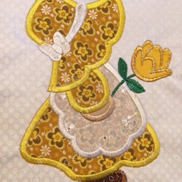 Sun Sue Applique Embroidery Design Sue Etsy