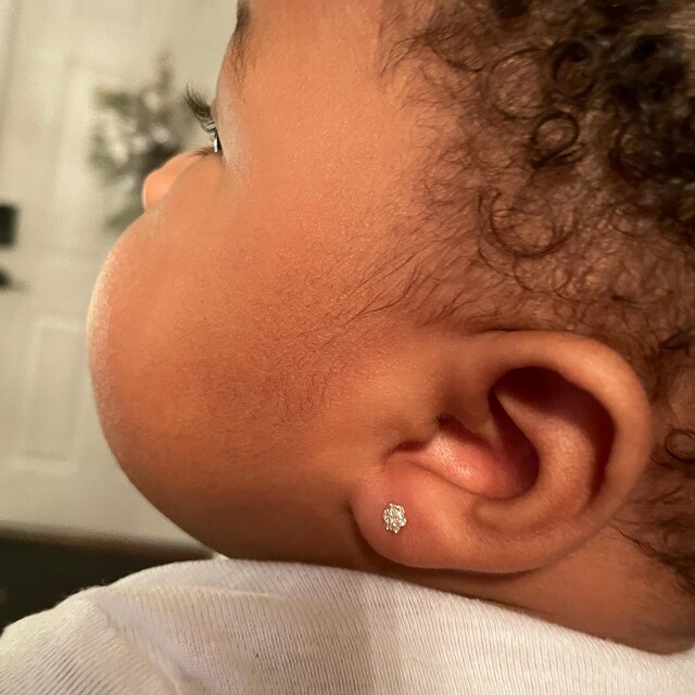 Screw Back Earrings for Children Gold & Silver