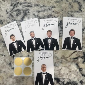 Who has the Groom, Scratch off game, Bridal Shower Games, Printed, Bridal Shower Scratch Off, Bachelorette Games, Groom Scratch off, Wedding