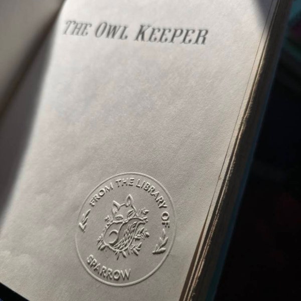 Custom-Made Aethercap Mushroom Ex Libris Embosser | Fantasy