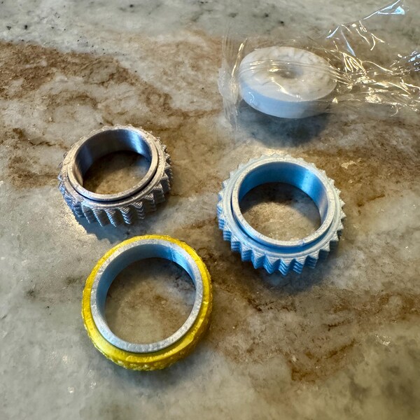 Custom Fidget Ring Spinner Rings Custom Pattern, Color, Stim Ring ...