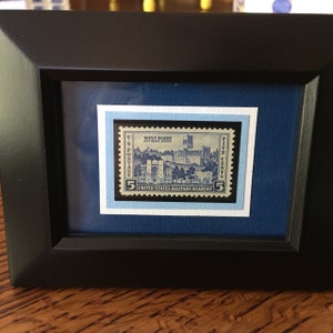 US Military Academy Vintage Framed West Point Postage Stamp | Etsy