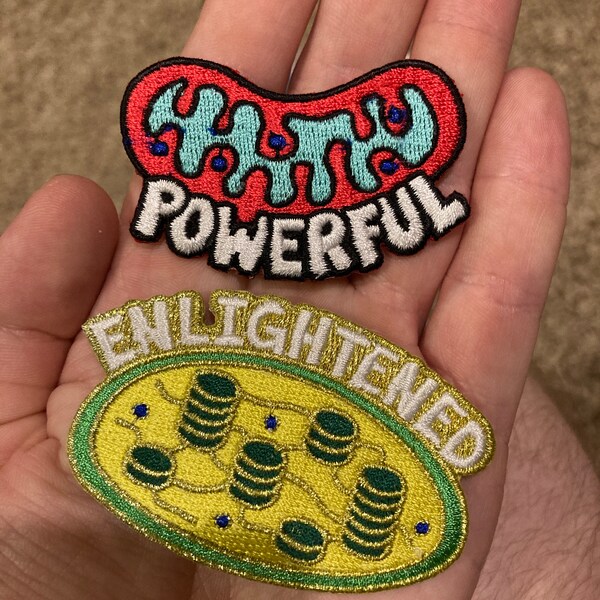 Mitochondria Embroidered Patch – Science Biology Flair | Powerful ...