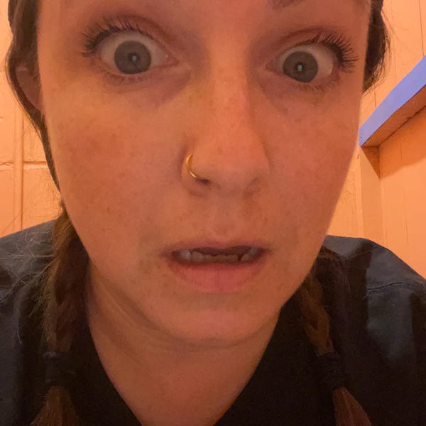 16G 316L Surgical Steel Long Curved Disturbed Chin Lip Ring Labret Horn ...