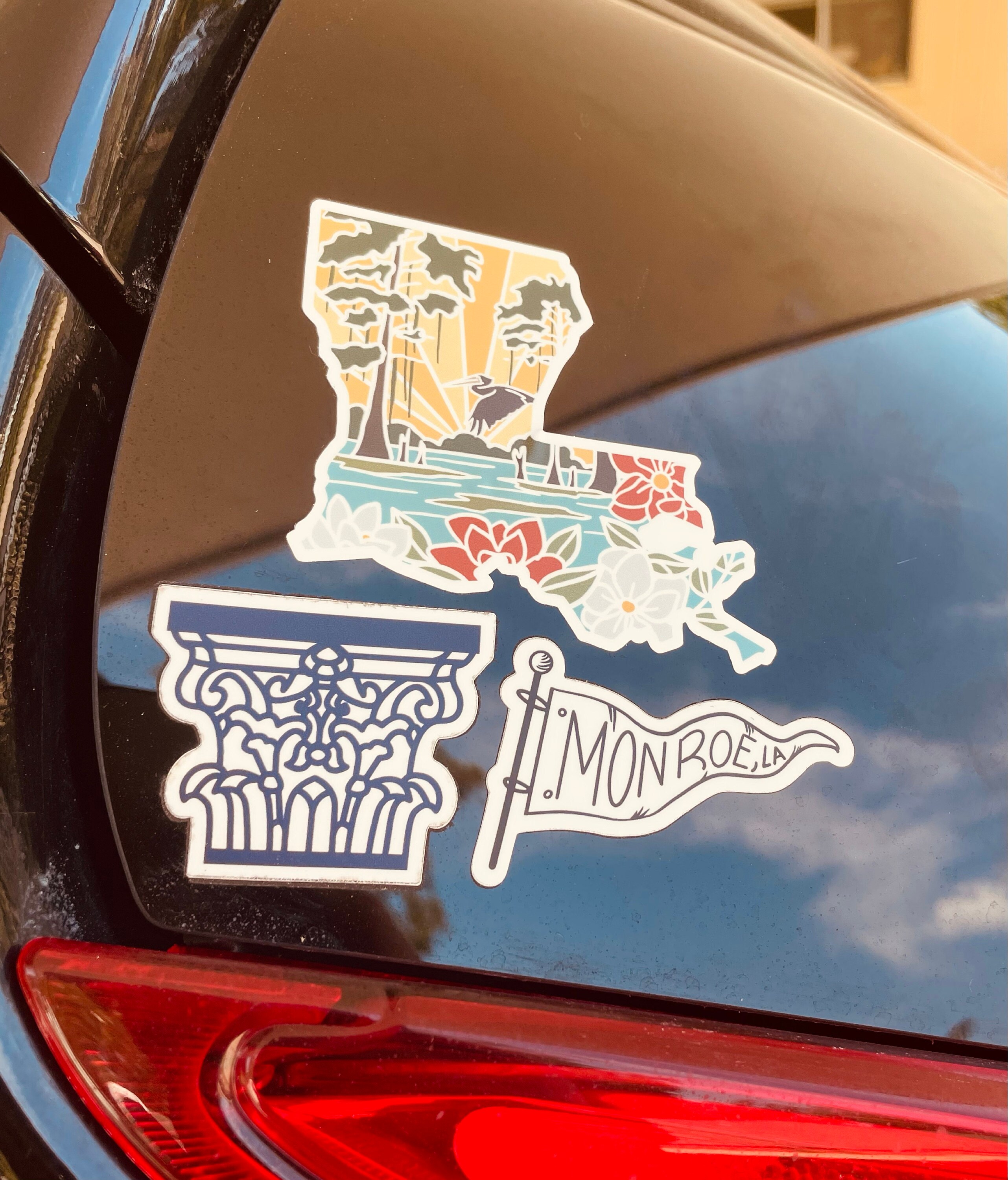 Louisiana Durable Sticker | High Quality Bumper Sticker | United States Vinyl Decal | Weatherproof Sticker | Water Bottle Sticker | 3.25&quot;