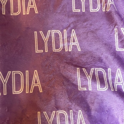 Personalized Blanket for Kids, Baby 3 Sizes and 30 Plus Colors, Custom ...