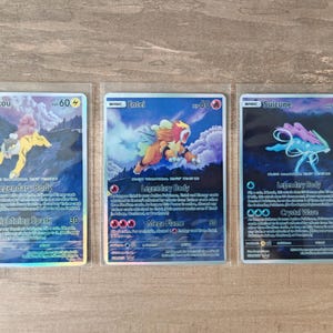 Raikou Suicune Entei Gx V Vstar Pokemon Custom Card Holographic - Etsy