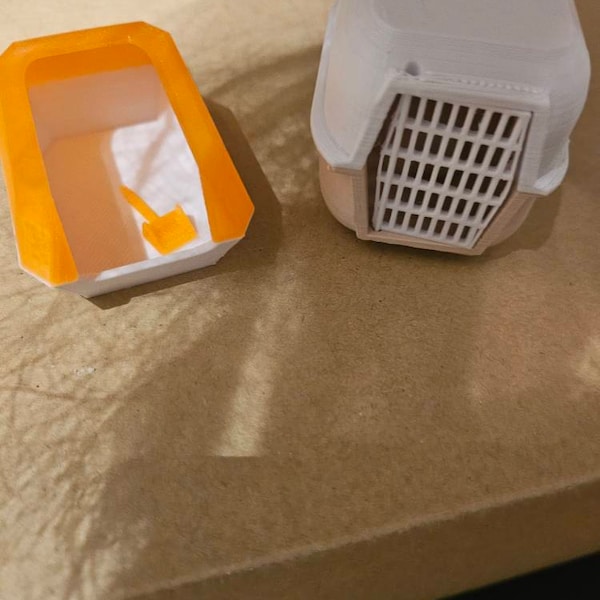 Dollhouse Miniature 1:12th Scale Cat Animal Pet Litter Tray and a ...