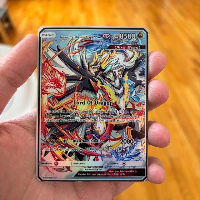 Kyurem the Dragon Lord Gx Pokemon Card - Etsy