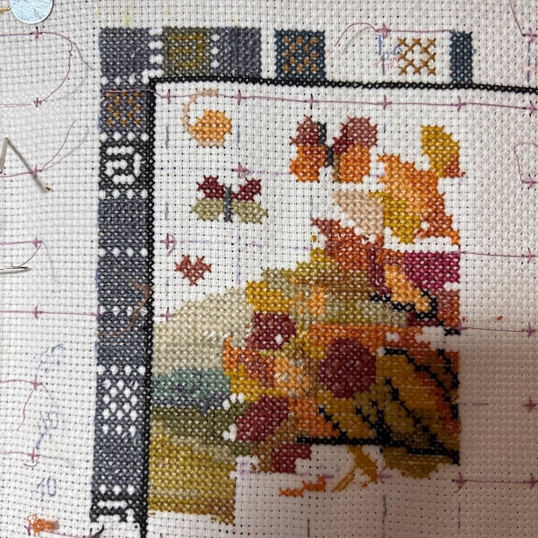 Autumn Village Cross Stitch PDF Pattern – Fall House Sampler, Fairytale ...