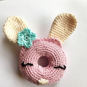 CROCHET PATTERN Doughnut Buddy Bunny PDF Crochet Pattern with instant download