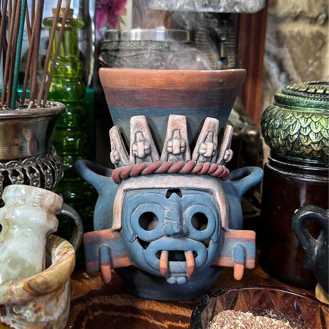 Handcrafted Tlaloc Vessel: Aztec God of Rain Replica - Etsy