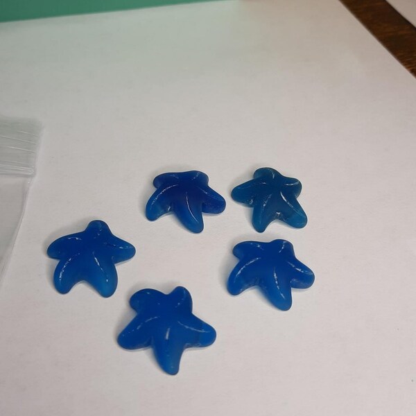 Large Sea Glass Shell Shaped Focal Beads 3pcs,sea Glass Scallop Shell ...