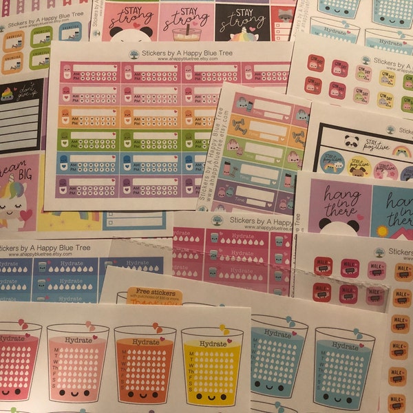 Stay Positive/stay Strong Full Box Reminder Cute Kawaii Planner ...