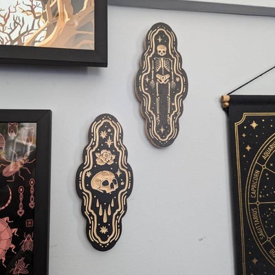 CARVED Wall Hanging Spooky Bat Triangle - Etsy