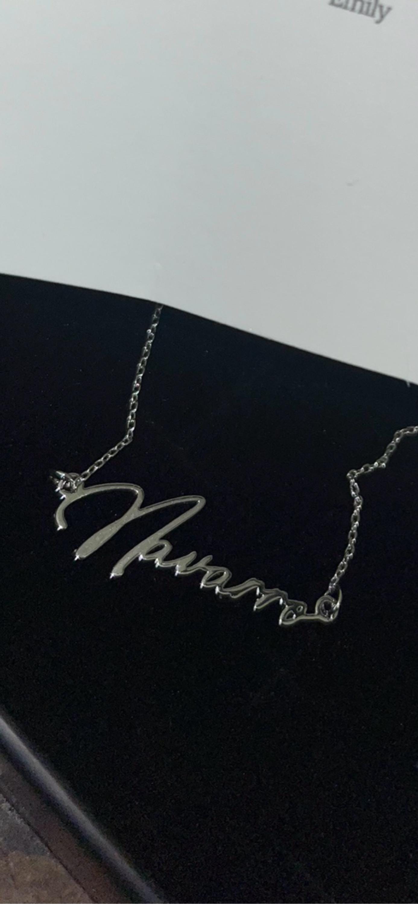 Benutzerdefinierte Namenskette, 18 Karat vergoldete Namenskette, personalisierte Namenskette, Geburtstagsgeschenk für sie, Muttertagsgeschenk, Geschenk für Mama