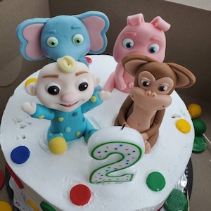 Cocomelon Pepe Pig Mochi Monkey Ello Elephant Jj Celebration Etsy