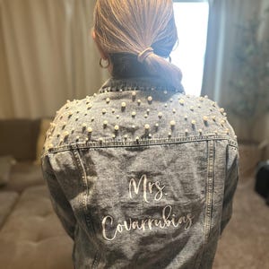 Embroidered Bride Denim Jacket, Bride Jean Jacket, Future Mrs Jacket ...