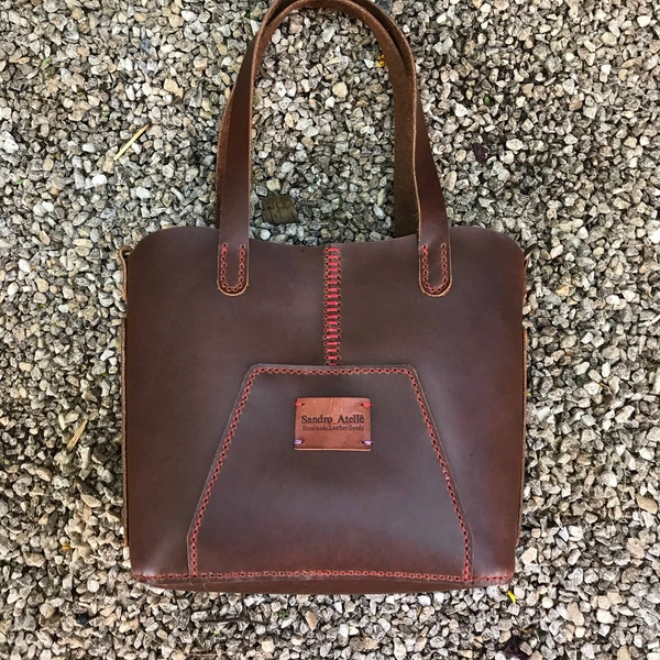 Small Tote Bag Leather Pattern PDF, Shoulder Bag Digital Template - Etsy