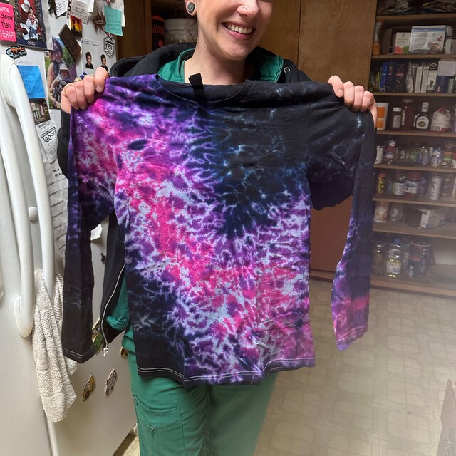 The Supernova Long Sleeve Tie Dye T Shirt - Etsy