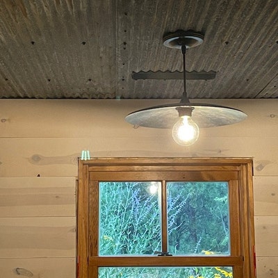 Industrial Farmhouse Pendant Light - Etsy - Metal Pendant Lighting Industrial Farmhouse