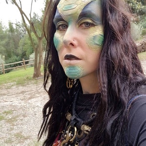 Snake Scales/reptile Forehead, Cheeks and Chin Prosthetic