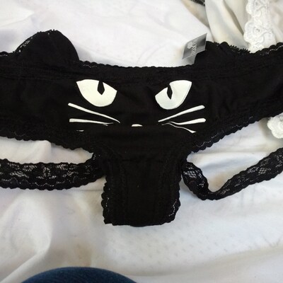 Cat Lingerie, Meow Panty, Cat Underwea, Kitty Lingerie, Cat Clothing ...